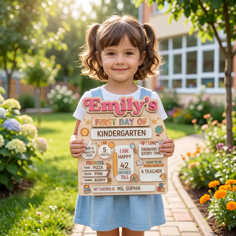Reusable Personalized First & Last Day of School Board